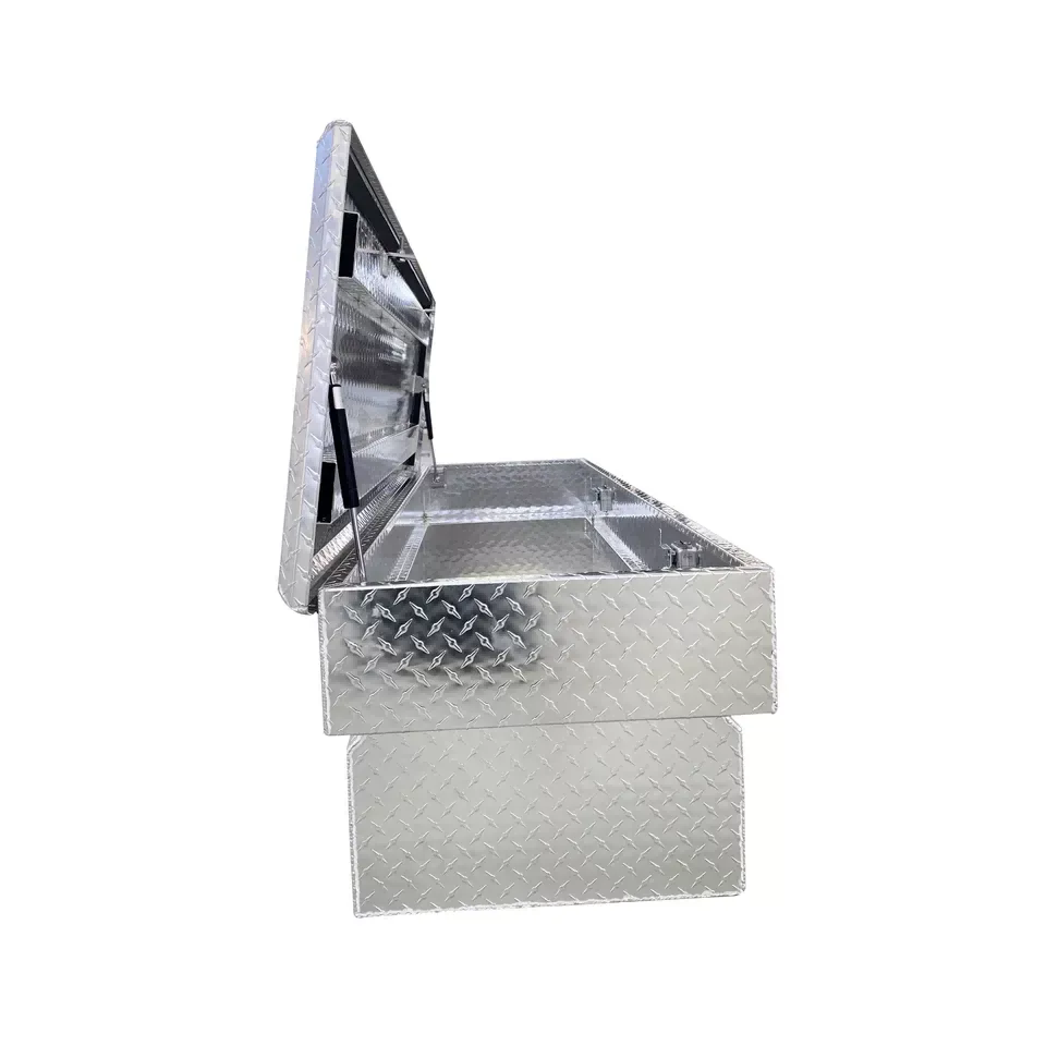 Von oben zu öffnende LKW-Werkzeugkästen mit Nature Diamond Sluminium