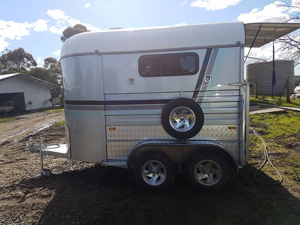 Standard-Typ-2-Pferde-Winkellast-Pferdeanhänger