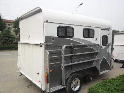 Verlängerter Winkellast-Pferdewagen für 2 Pferde