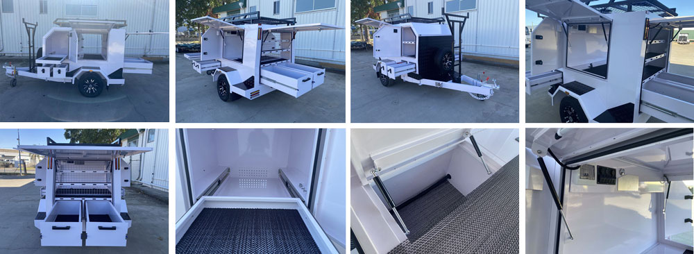 Einachsiger großer Handwerkeranhänger Einachsiger großer Handwerkeranhänger